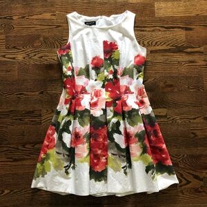 Jones New York Floral Print Dress